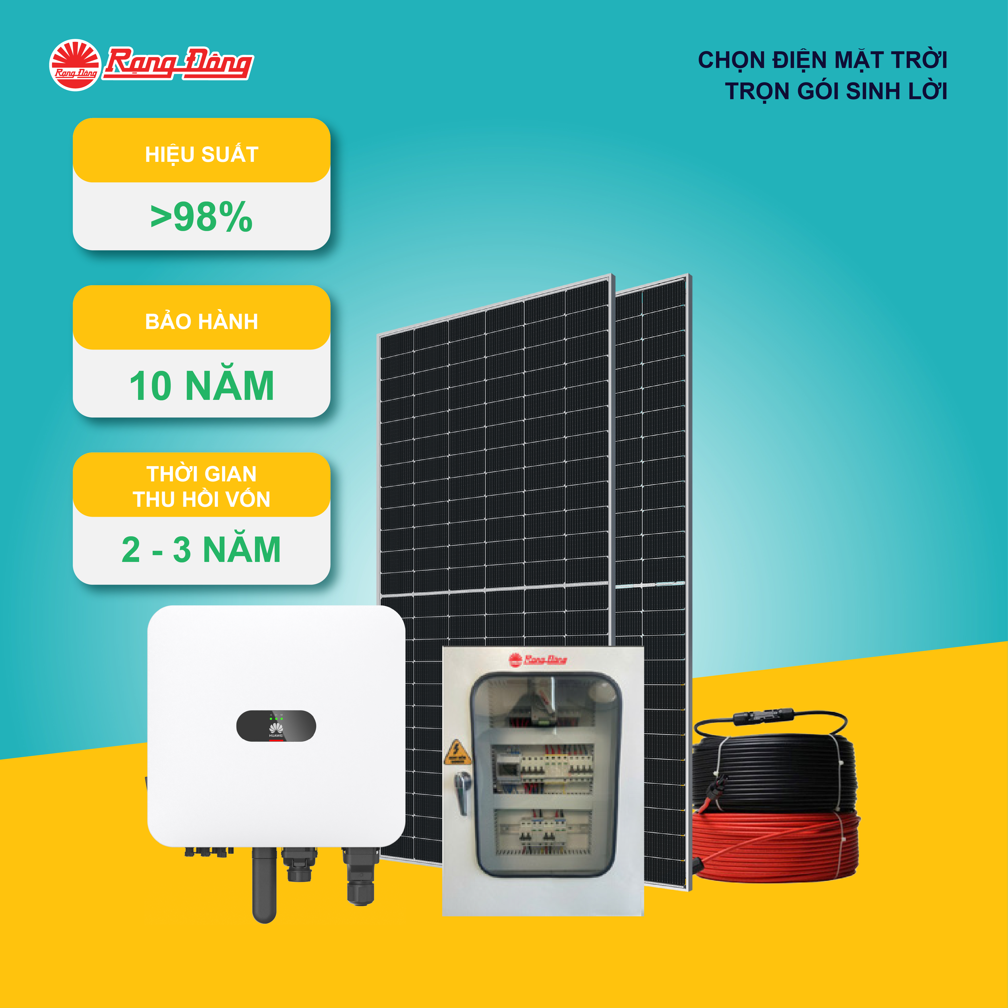 Hệ thống hoà lưới 3 pha 20kWp-H