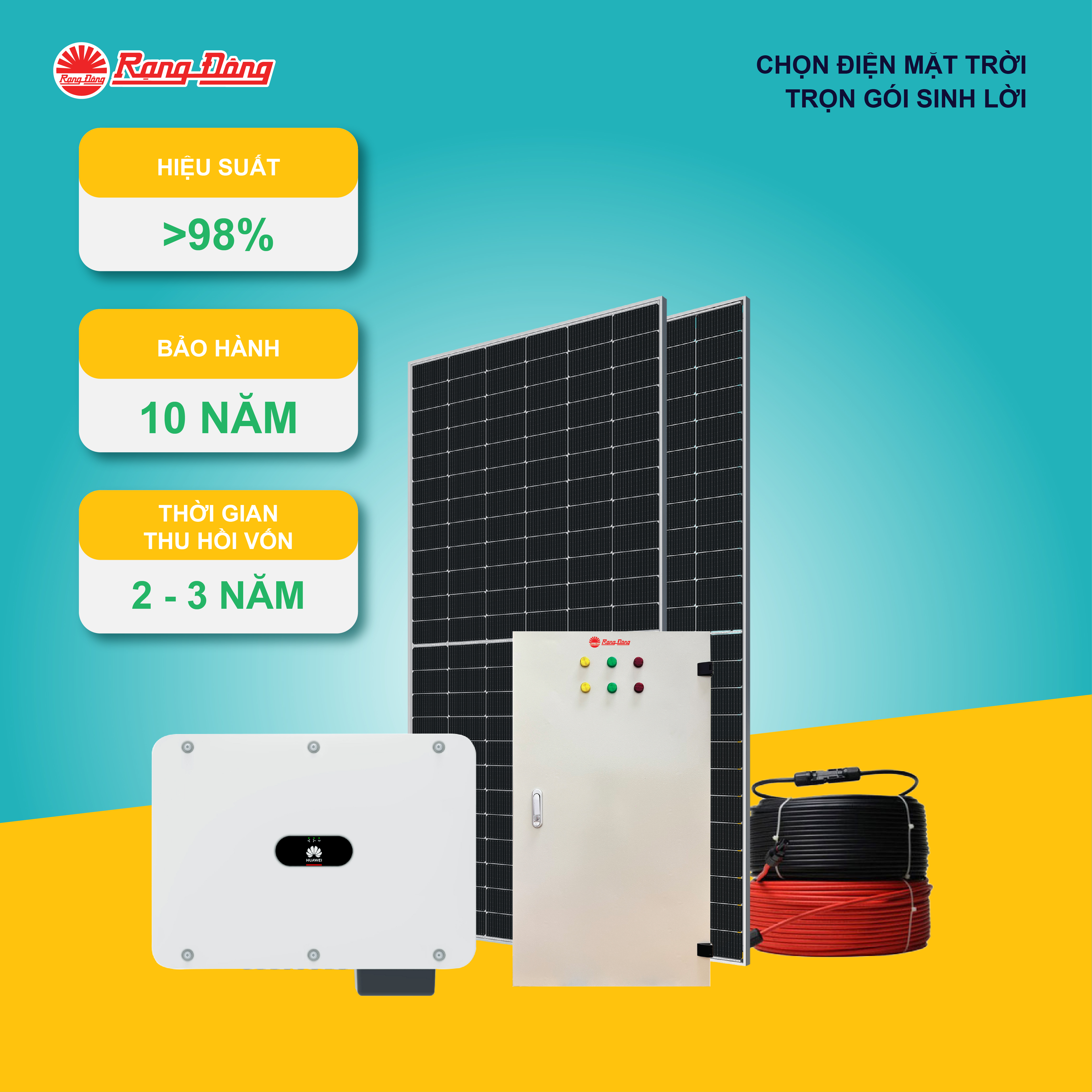 Hệ thống hoà lưới 3 pha 60kWp-H