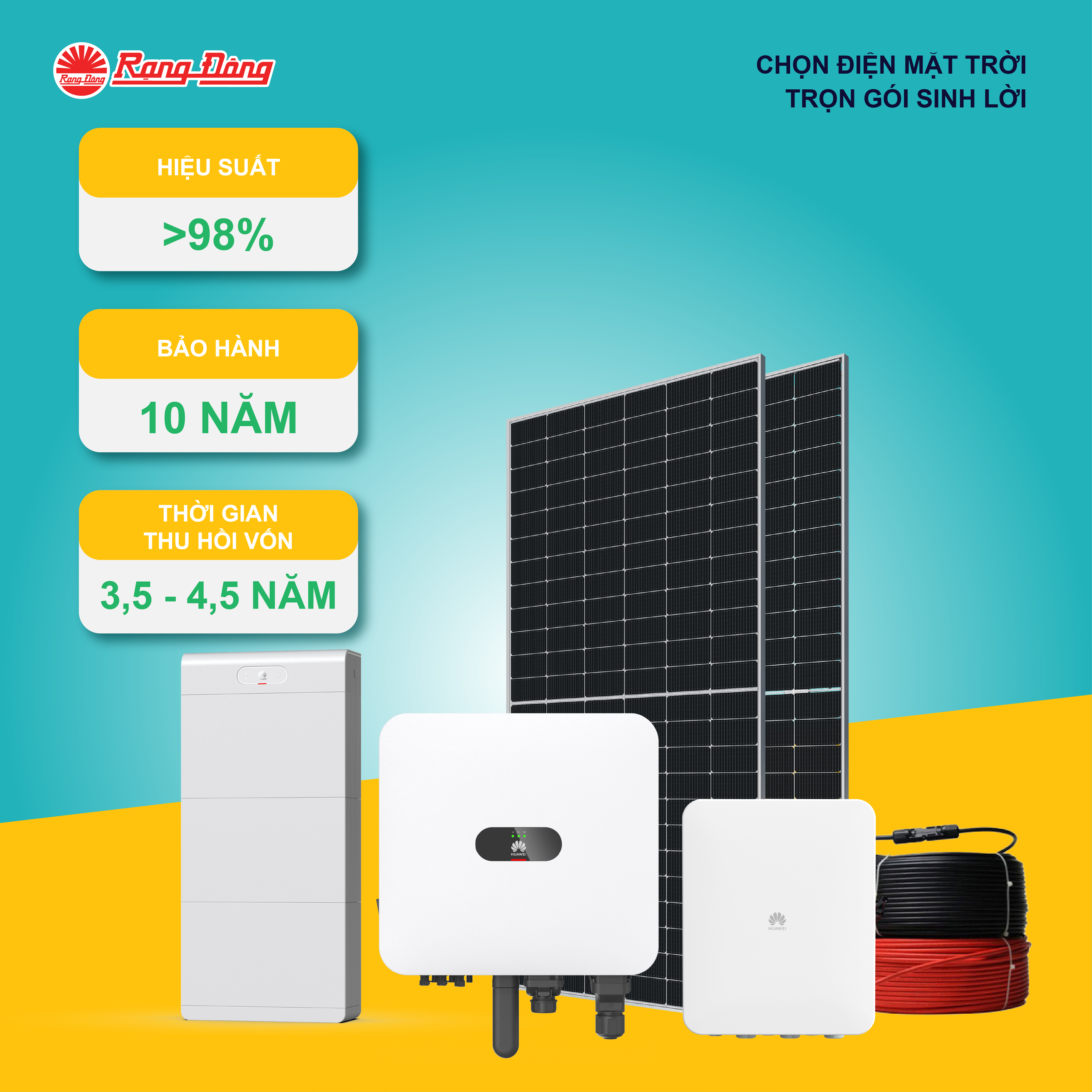 Hệ thống Hybrid 3 pha 15.5 kWp-H